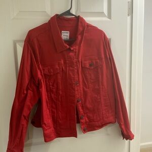 Red Denim Jacket - Old Navy